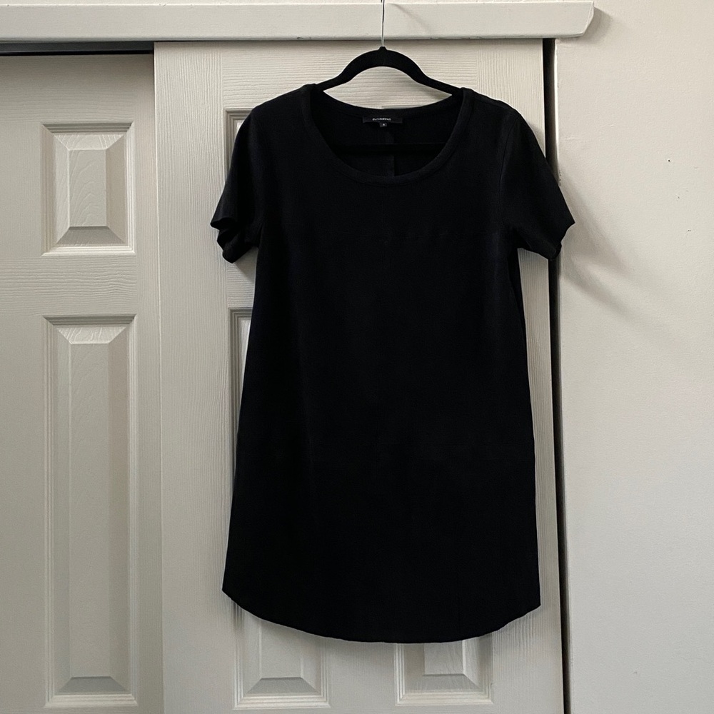 Oliveaceous Black Sheath Dress